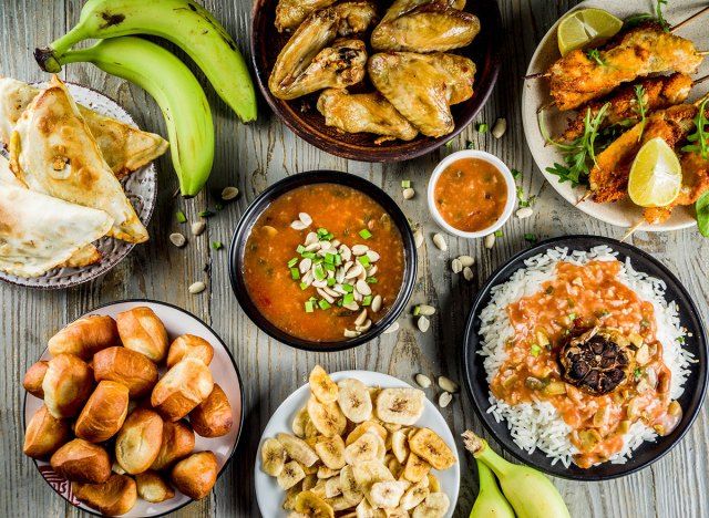 جدول الأطعمة التقليدية لغرب إفريقيا'