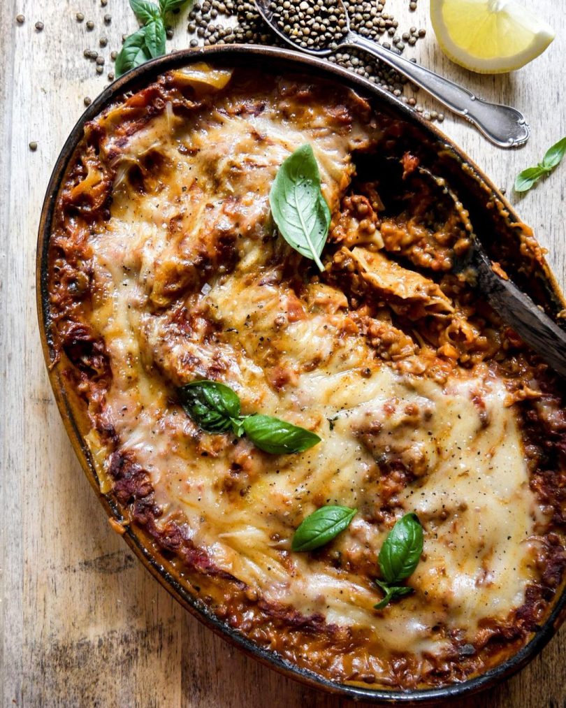 Lentil lasagna - Go vegan Recipes